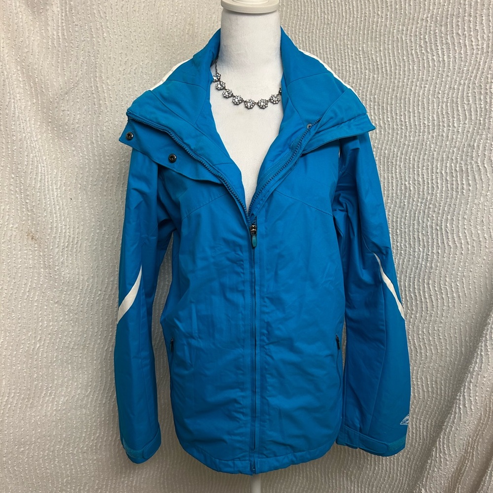 Columbia Women’s Blue Omni-Tech Bugaboo 3-in-1 Ski Snowboard Jacket Size L